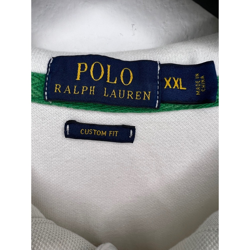 Polo Ralph Lauren Mens Polo Shirt Big Pony Crest Embroidery White XXL - Picture 3 of 10
